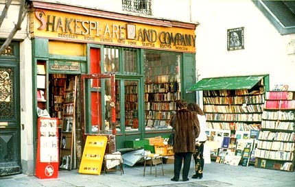 Montparnasse - księgarnia Shakespeare&Co